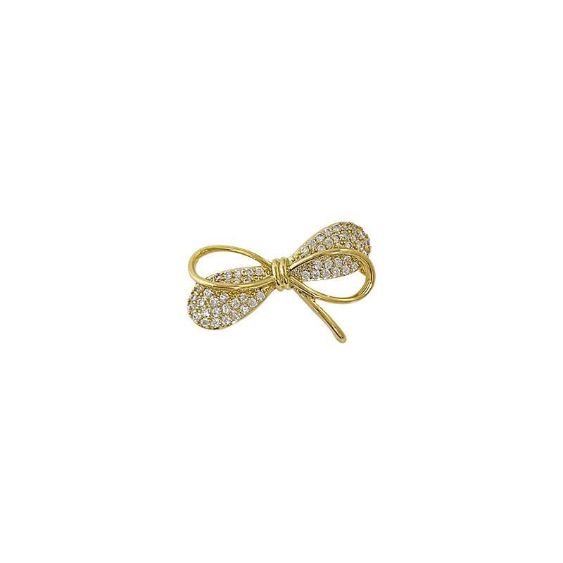 Bow Small Brooch Anti-Light Corsage Small Fragrance Cute Simple Chest Seam-Free Fixed Button Versatile Collar Pin