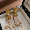 Vintage Series French Court Pearl Fringed Earrings, Earrings, Smart Earrings.