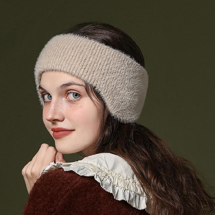 Fashionable Headband Plush Ear Muffs for Halloween Party Keep Warm Outdoor