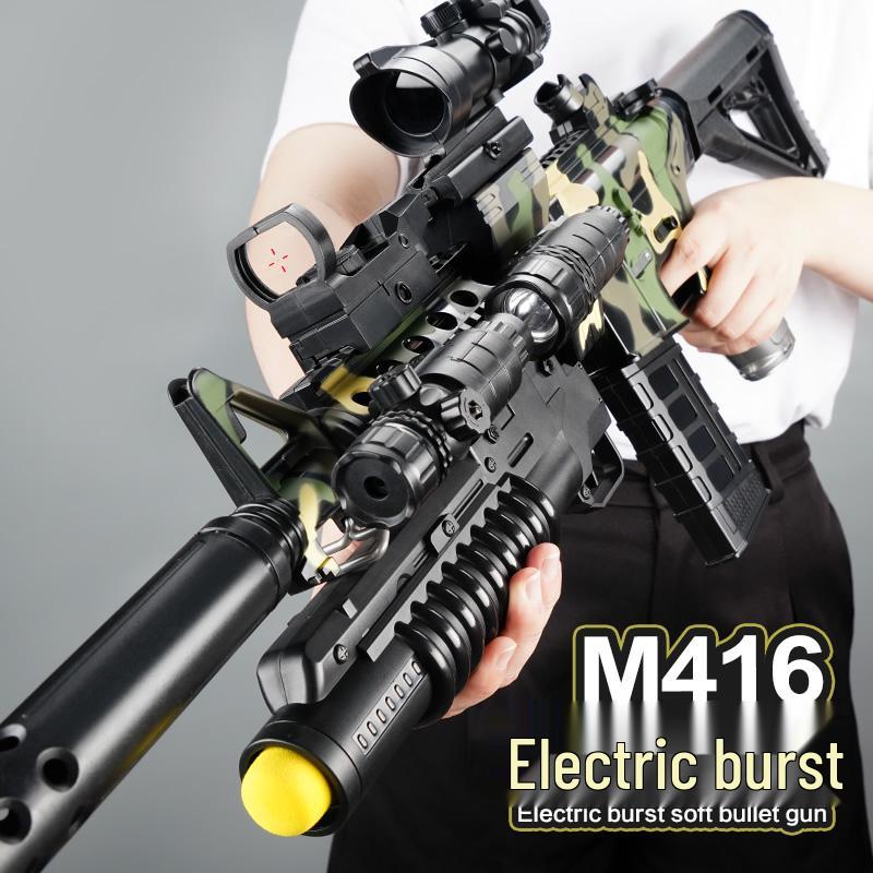 Electric Automatic M416 Soft Bullet Toy Gun for Kids