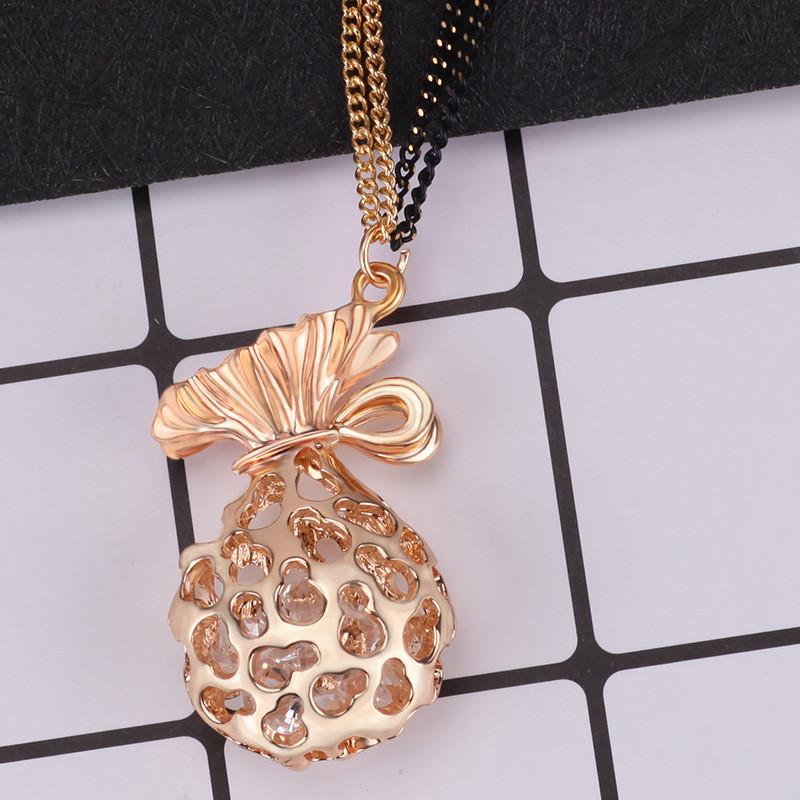 

Pendant Long Versatile Necklace For Women Perfect For Weddings And Travel Memories Gift Stylish розового золота