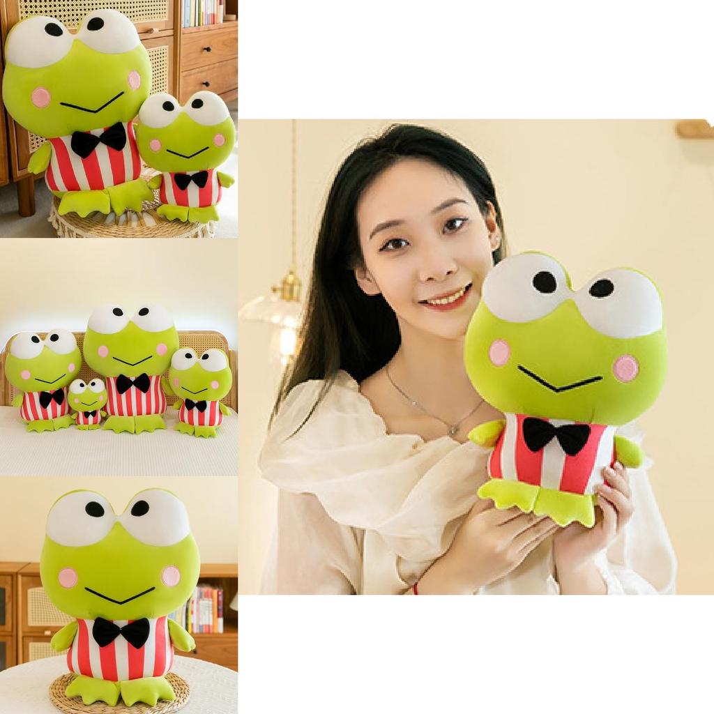 Adorable Large Eye Frog Plush Toy Cuddly Stuffed Animal Soft Pillow For Kids Gift