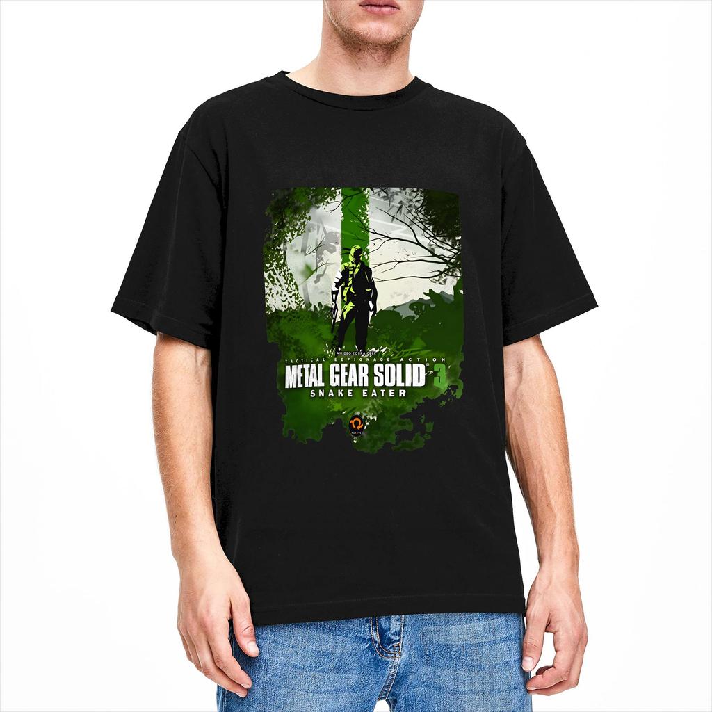 Mens Metal Gear Solid 3  Snake Eater T Shirts  100 Cotton Clothes Fun Short Sleeve Round Neck Tees Printed
