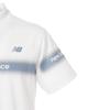 Golf Short Sleeve Mock Neck Shirt Quick 7 [New Balance] Men's (Moisture Wicking, Drying, Stretchable) / 012-5166012 030_White [3L]