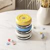 3Pcs Magnetic Pill Boxes Stackable Travel Pill Case Mini Medication Organizer Portable Pill Container for Supplements Capsules