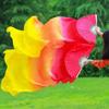 150cm Belly Dancing Fan Imitation Silk Yangko Dance Props Performance Props Dance Long Fan  Stage