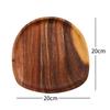 1 stück Ganze Holz Akazie Unregelmäßigen Oval Massivholz Platte Obst Gerichte Steak Pasta Tablett Dessert Teller Geschirr