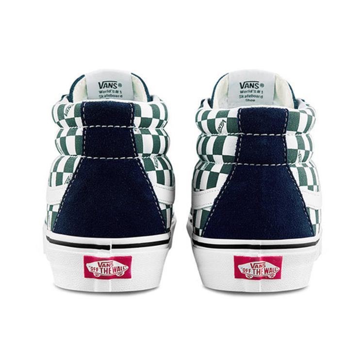 Vans Sk8 mid Checkerboard Green/White