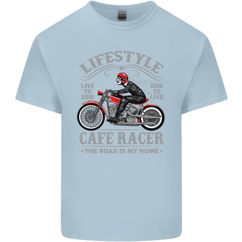 Lifestyle Cafe Racer Biker Motorcycle Unisexs Light Cotton TShirt