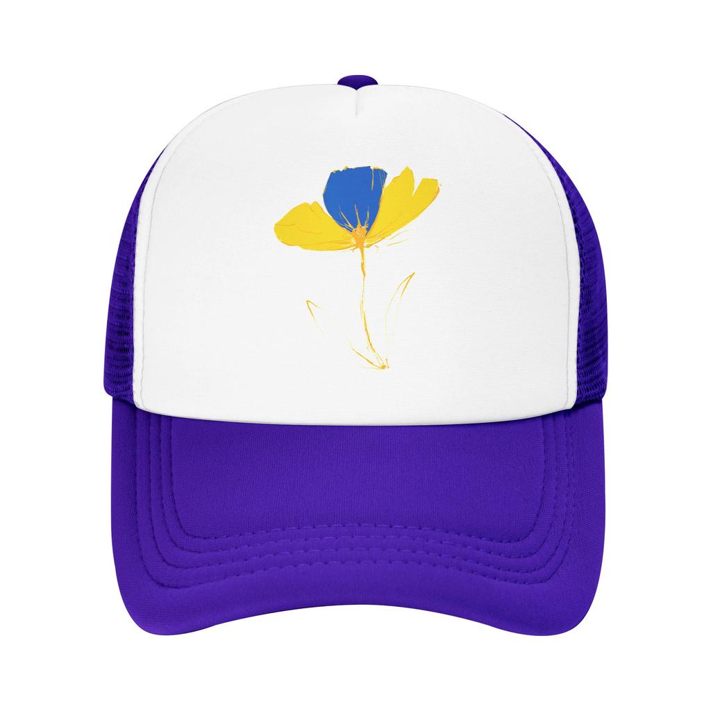 Ukraine Ukrainische Flagge Mesh Baseballkappe Unisex Damen Outdoor Trucker Arbeiterkappe Hüte Verstellbar Sommer Truckerhut