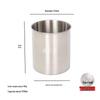 304 Stainless Steel Drop-proof Straight Cylinder Water Cup Without Handle.