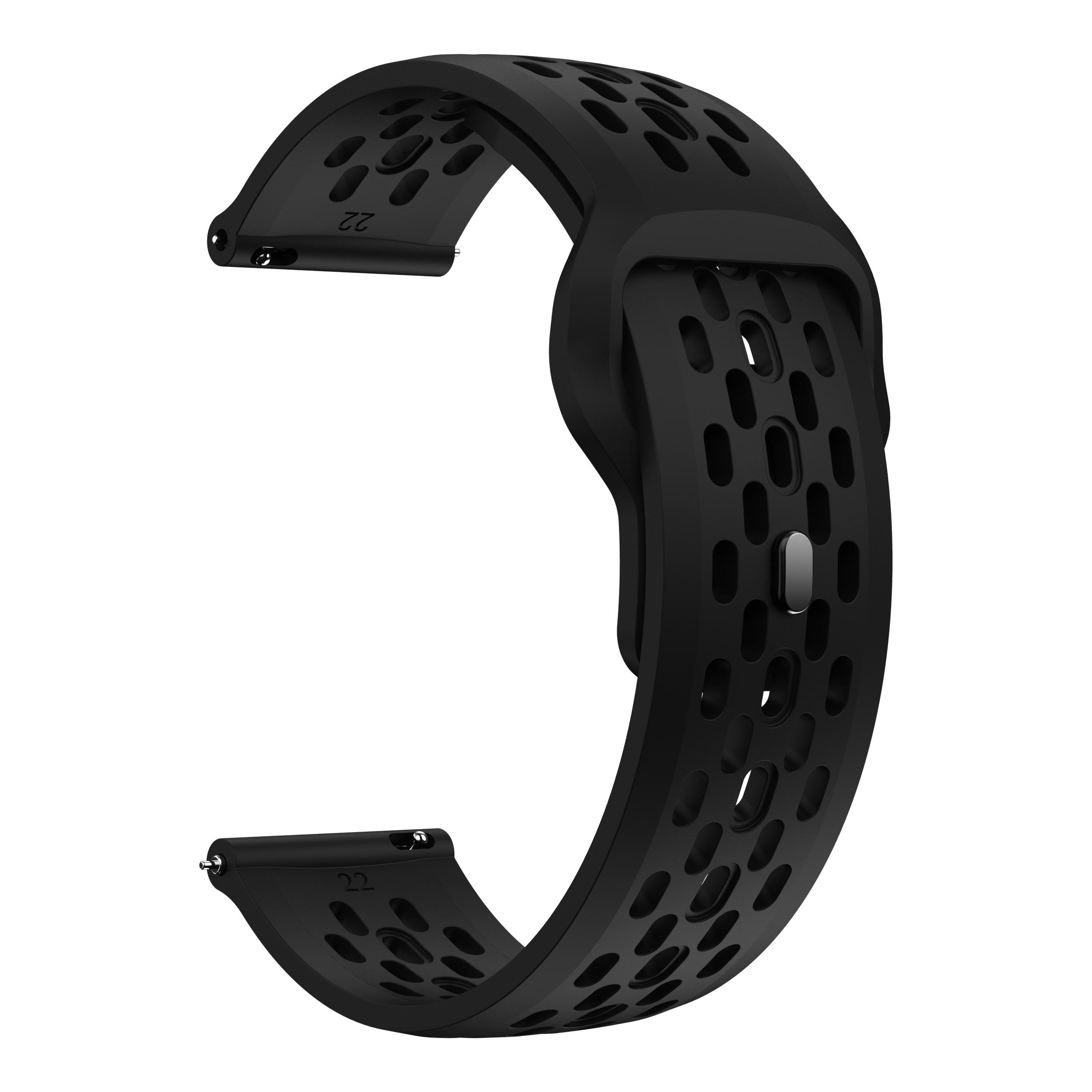 

Smart watch strap with hole, mesh, and reverse buckle for Applicable to Huawei Watch GT -20mm-22mm 22mm чорний