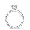 Fashion 6.5MM Moissanite Colorful Diamond 18K Gold Ring for Women Wedding Engagement Gift 925 Sterling Silver Jewelry