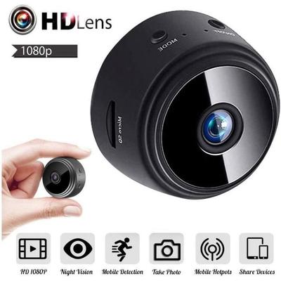 Mini Spy Camera - HD 1080P - Portable - WiFi - Night Vision - Black