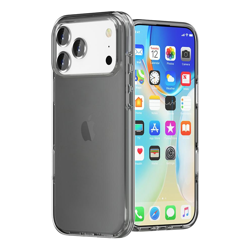 For iPhone 17 Pro Case PC+TPU Shockproof Clear Phone Cover