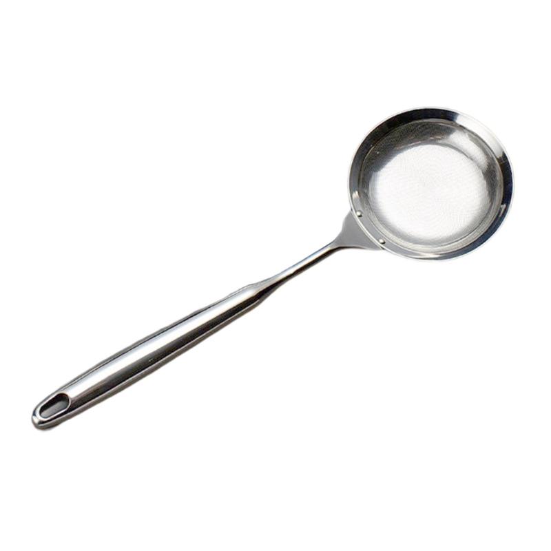 Stainless Steel Skimmer Strainer,Fine Mesh Strainer Fat Skimmer Spoon