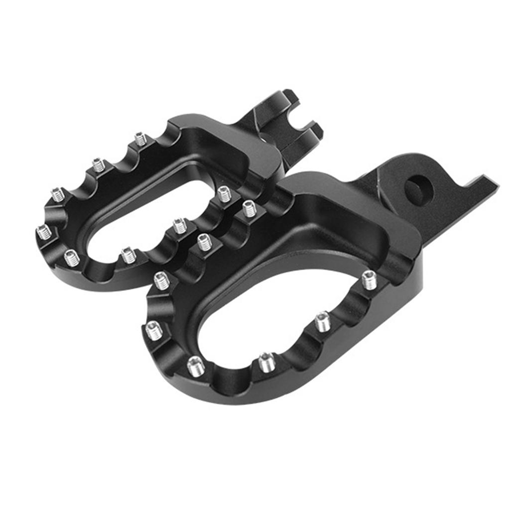 Professional Studded Foot Pedals Footrest for Motorcycle Offroads Dirt Bike Enhanced Grip and Control Lightweight 1 Pair
