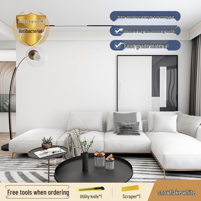 Morandi Solid Color Self-Adhesive Chinese Style Wall Stickers for Dorms and Bedrooms