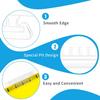 50 Pieces 4 Inch Clear Hanging Folder Tabs Hanging File Folder Tabs Clear Tabs for Hanging File Folders for 3 1/2 Inch Hanging File Folders with Tabs