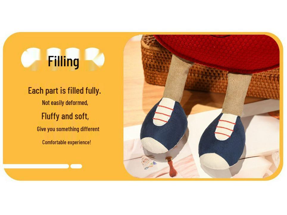Plush Ping Pong Racket Doll - Children's Stuffed Animal Bedtime Pillow