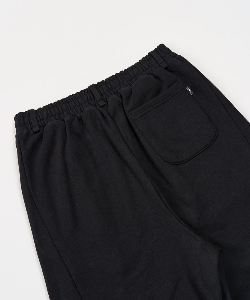 TOFFEE Incision Balloon Fit Sweatpants (Black)