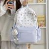 Schoolbag Korean Version Ins Cute Casual Backpack Large Capacity Cute Graffiti Junior High School Schoolbag Female Sweet Versatile Backpack