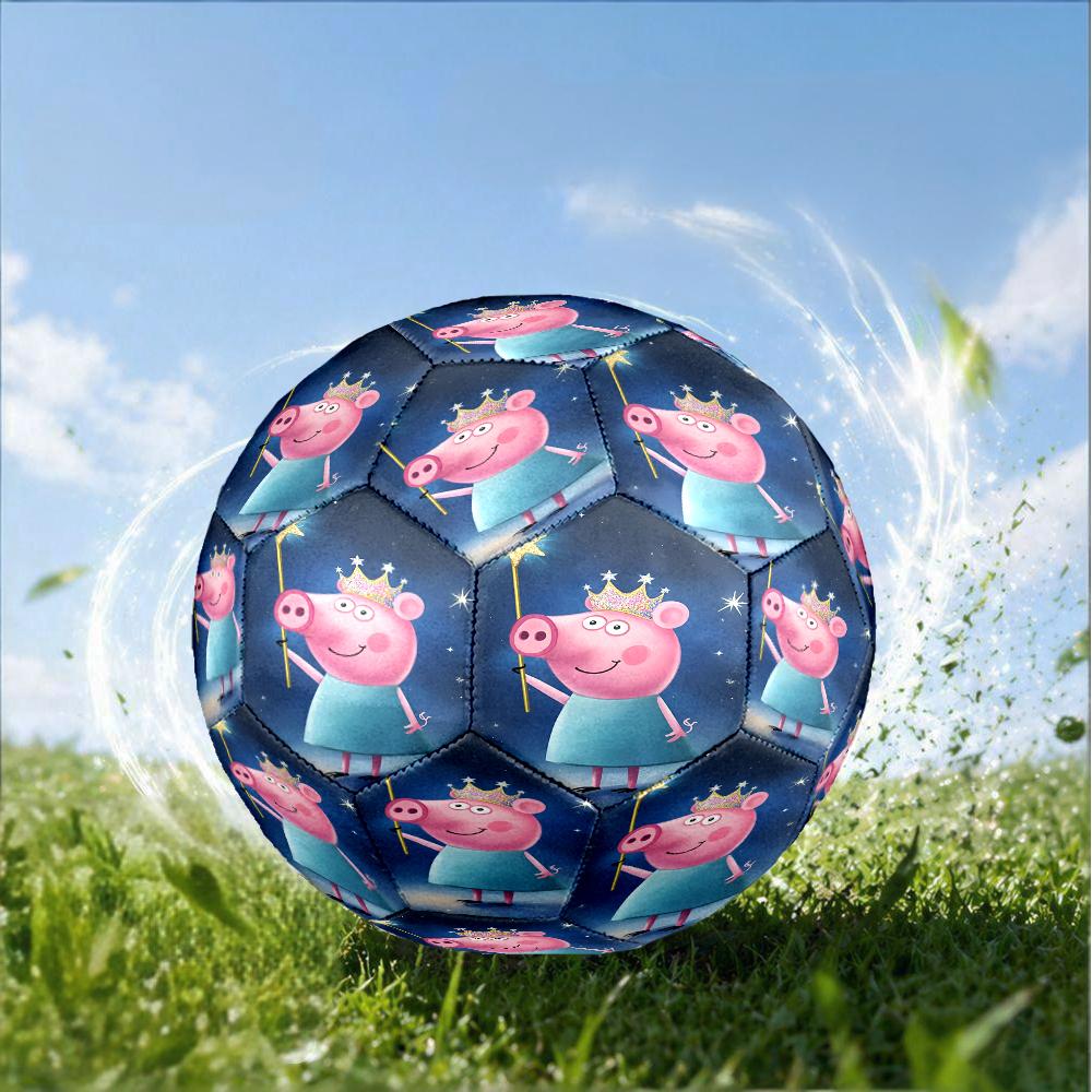 Dance Party With Peppa Size 5 Soccer Ball,Indoor/Outdoor Suitable for Training Matches Tournaments Practice Games Perfect Gift for Fan
