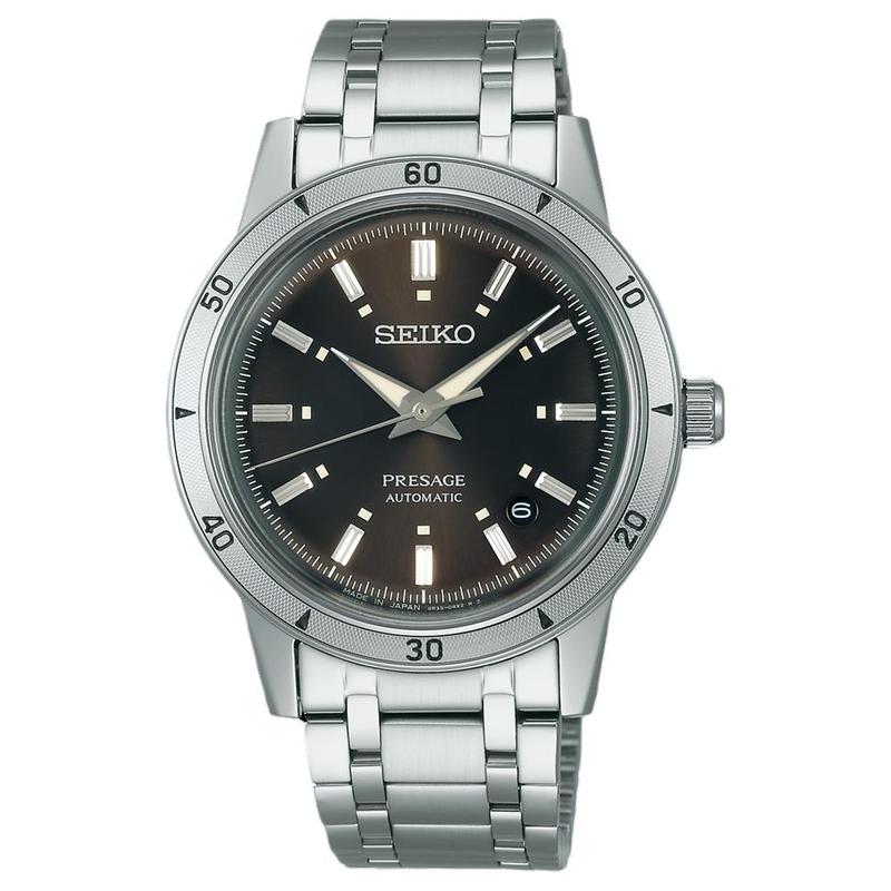 SEIKO Presage series 50m waterproof taste automatic/manual mechanical movement Steel Strap 39.5mm men s watch black dial SRPL09 чёрный