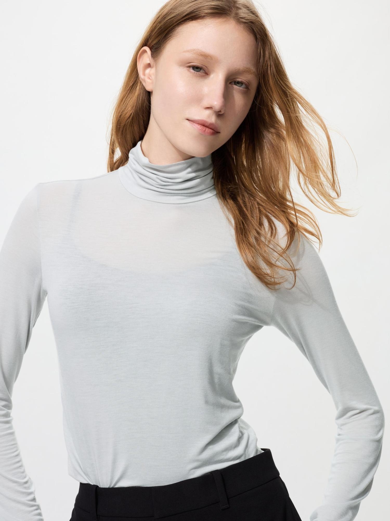 

Uniqlo HeaTTech UlTra LighT Водолазка T Длинный рукав 04 GRAY/XS