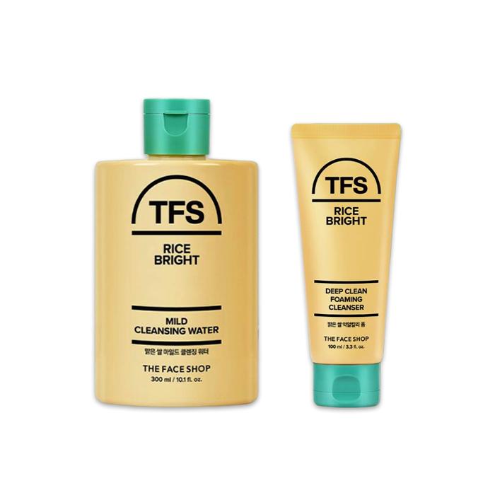 THE FACE SHOP Rice Bright Cleansing  Gel Foam / Foam Cleanser / Tube Balm / Cleansing Water / Cleansing Oil (20 Options) - DAISO
