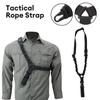 Fashion Adjustable Shoulder Strap Metal Buckle Tactical Gear Elastic Rope Belt Outdoor Hunting Tactical Rope Strap