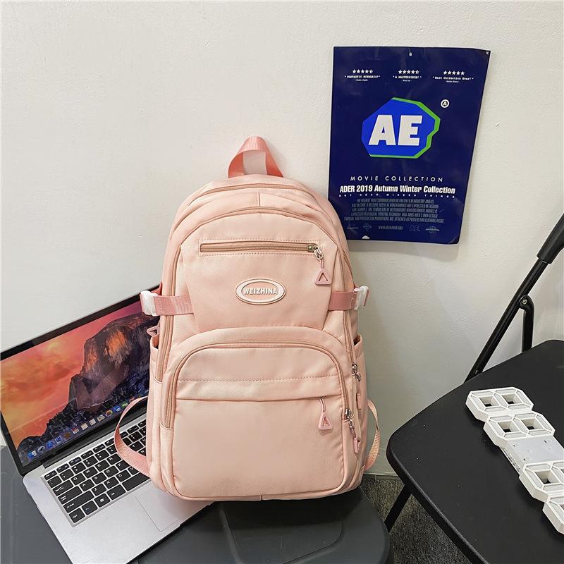 

Весна Новый Японский Стиль Простой Женский Стиль Харадзюку Стиль Колледжа Трендовый Однотонный Ins Корейская Версия Студенческий Рюкзак розовый