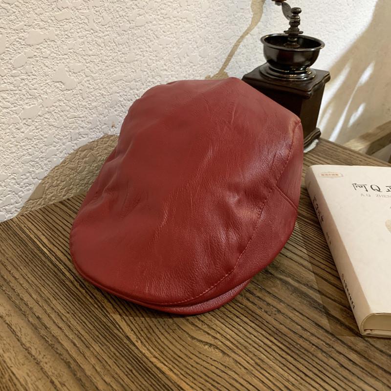 Women Retro Leather Cap With Style And All Weather Functionality