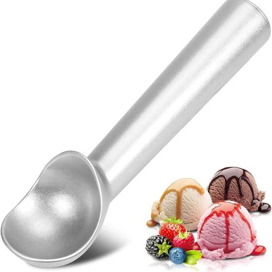 Ice Cream Baller Scoop, Food Grade Aluminum Alloy Scooper with Rust Resistant Ergonomic Handle, Non-Stick Kitchen Tool for Hard Ice Cream, Fruit