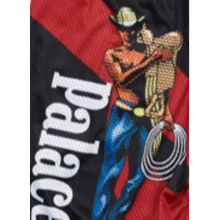 Palace SS22 Saves Grafik Kordelzug Shorts Unisex Shorts Schwarz PAL-SS22-346