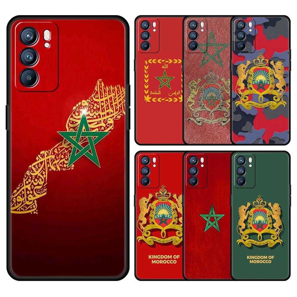 Case For Oppo Reno13 Reno12 Reno11 F Reno10 Pro A54 A53 A95 A76 A57 A98 A80 A79 5G A78 4G Cover Moroccan flag Morocco passport