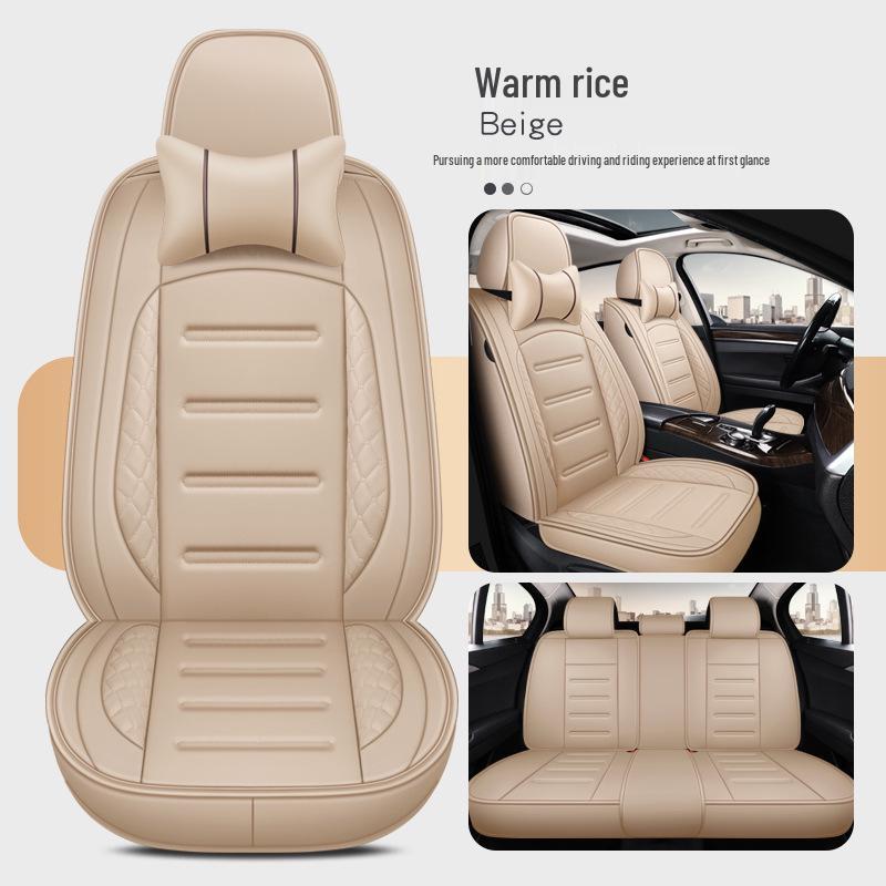 All-Season Universal Leather Car Seat Cushion Cover
