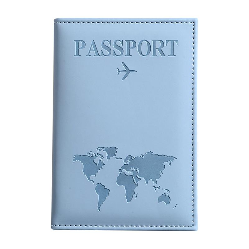 1pc Passport Holder Slim & Portable Map Essential Cruise Passport Cover for Travel PU