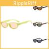 Retro Elliptical Face Sunglasses Uv400 For Outdoor Sports And Fashion Enthusiasts