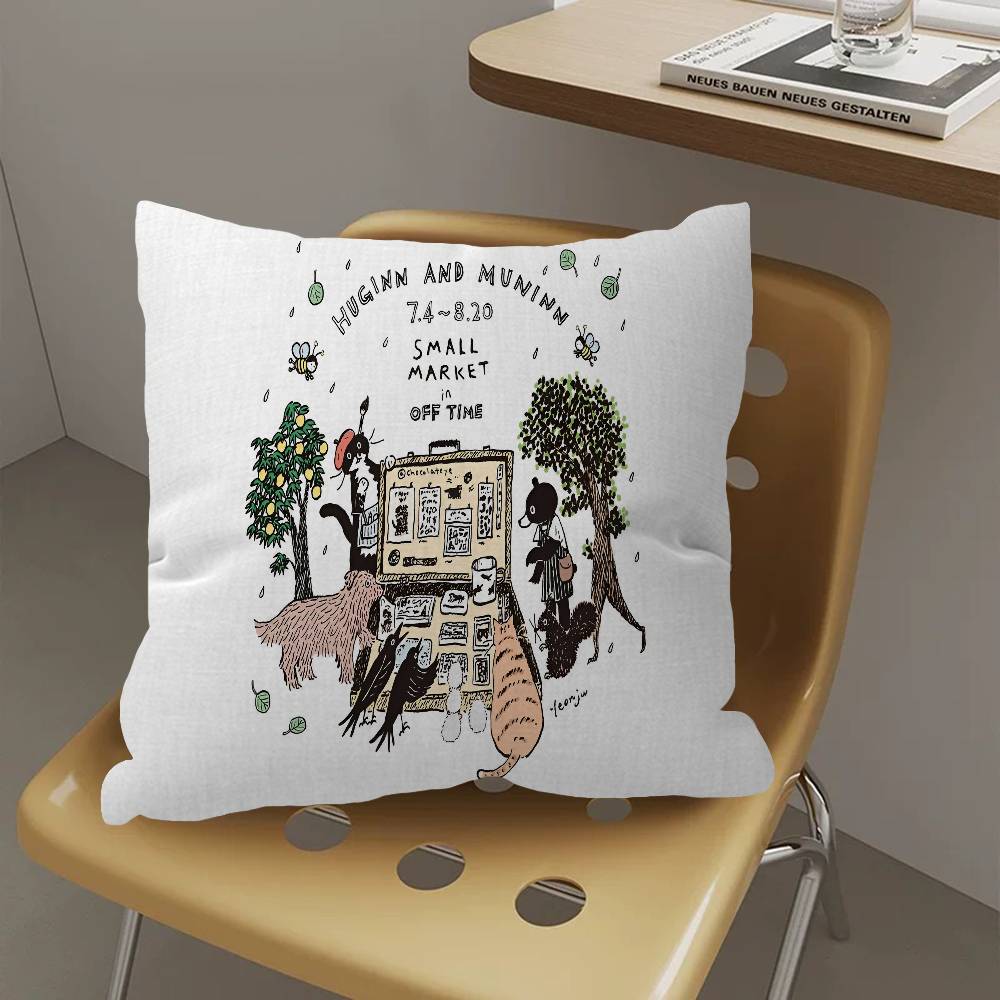 Aesthetic Art Y-Yeonju C-Choi Cushion Cover Car Throw Pillow Case For Sofa Car Christmas Gift 40x40cm 45x45cm