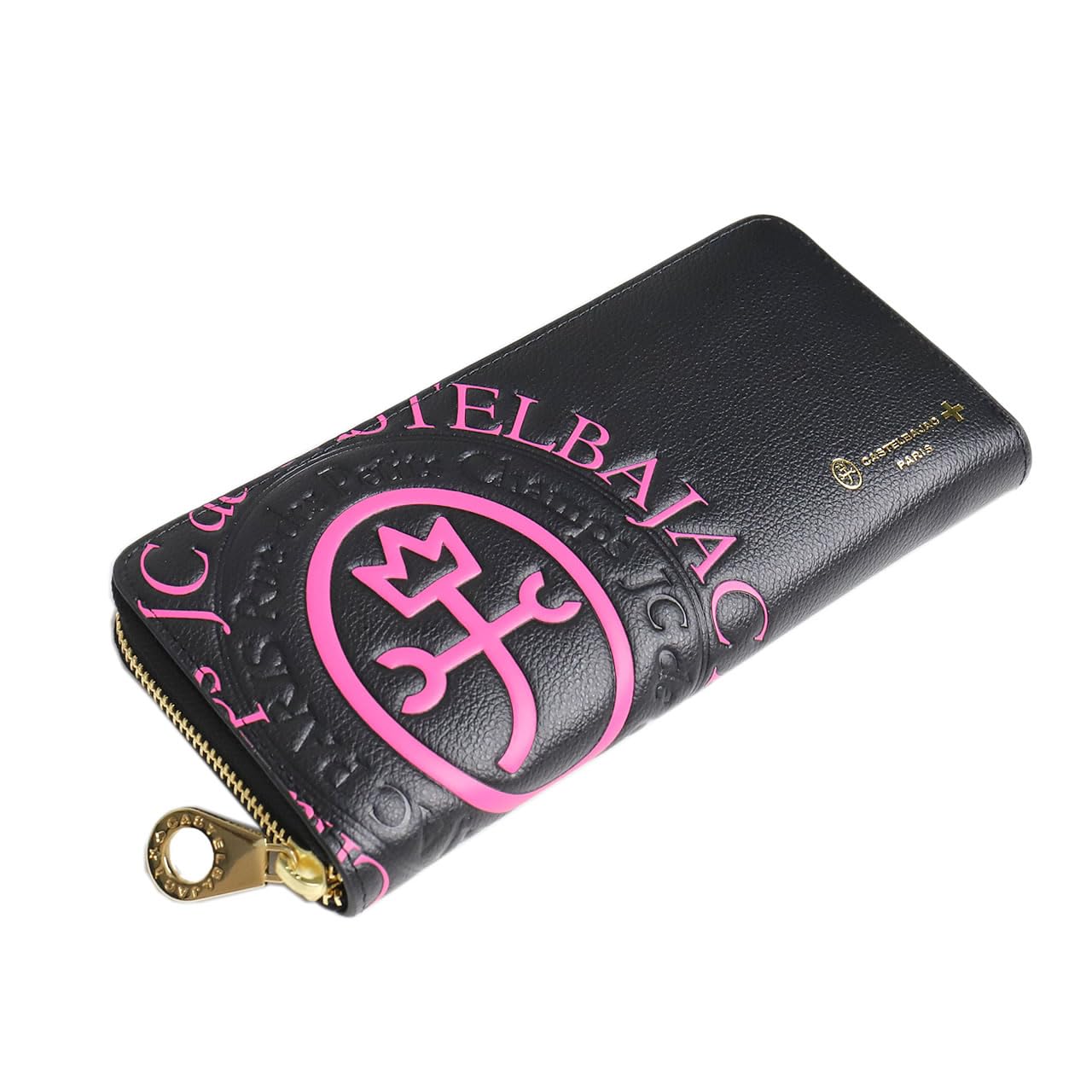 

Round zipper long wallet with coin purse Comet 046602 Pink [Castelbajac] рожевий