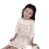 Girls Princess Style Thin 100 Percent Cotton Nightdress Kids Summer Sleepwear Home Clothing