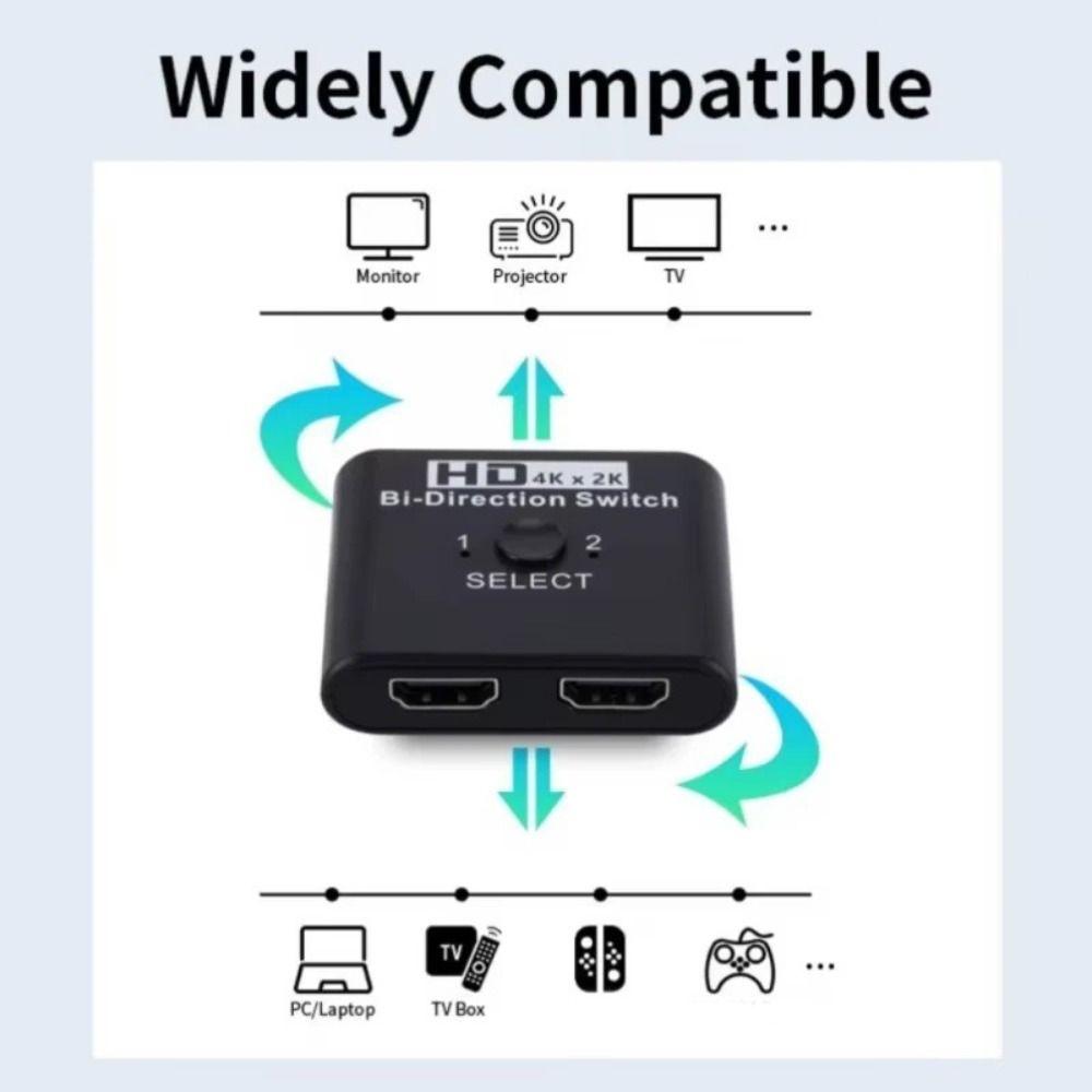 4K@60hz HDMI Splitter 8k@60hz HDTV Splitter HDMI Switch for PS3 PS4 TV Box Monitor Projector Office