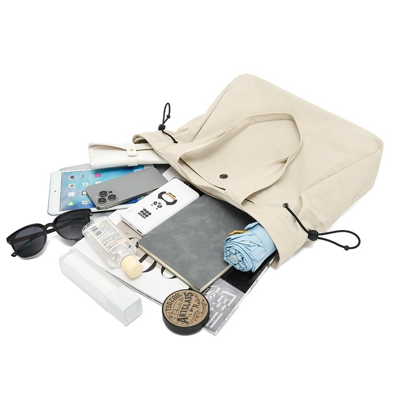 Damen Handtasche mit großem Fassungsvermögen, einfarbige Tragetasche, Reise-Schultertasche