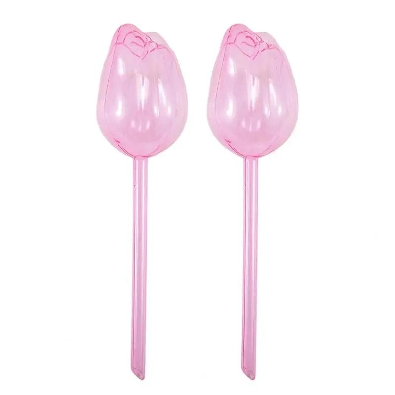 1/2Pcs Pomegranate Flower Watering Machine Glass Creative Modeling Watering Machine Pot Lazy Watering Machine Tulip Waterer