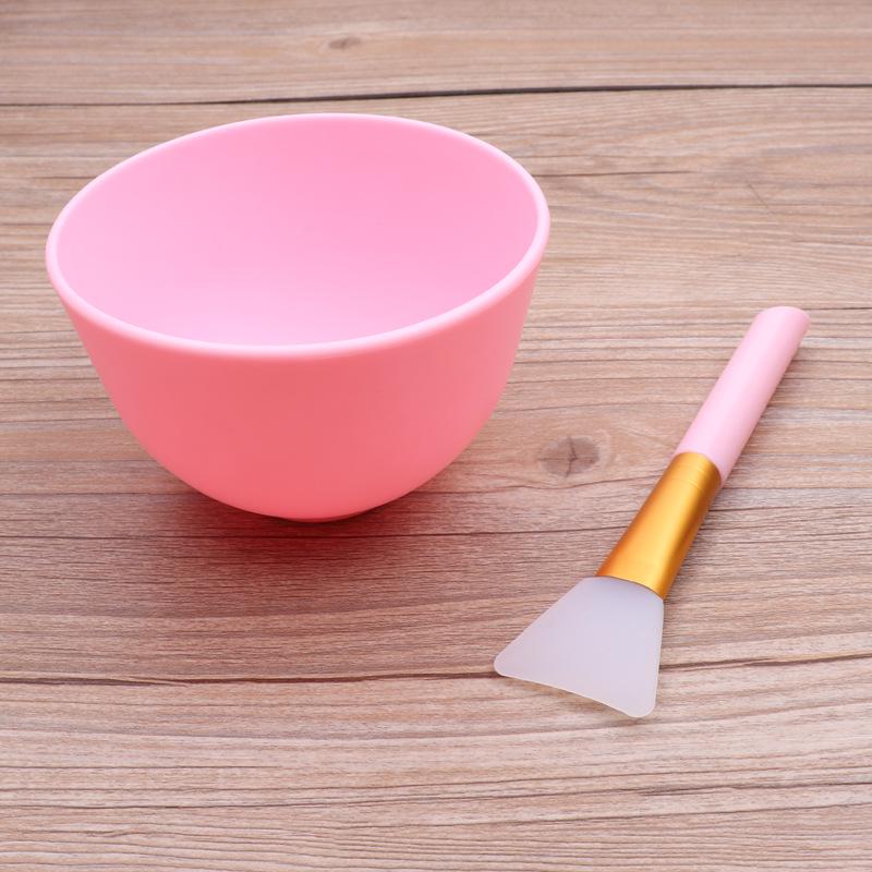 Silicone DIY Beauty Mask Kit: Bowl, Brush, Stick & Measuring Spoon