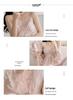 Ruth's Ice Silk V-Neck Pajamas: Women's High-End Spring/Summer Three-Piece Set for Home or Out.