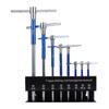 T Handle Wrench Set 2mm 2.5mm 3mm 4mm 5mm 6mm 8mm 10mm Non Slip Metric T Handle Spinner Set for Vehicles Maintenance