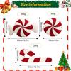 Candy Cane Pillow, Christmas Candy Throw Pillow Xmas Red Spiral Lollipop Pillow Cute Sweet Shaped Decorations for Bedroom, Living Room, Winter Home