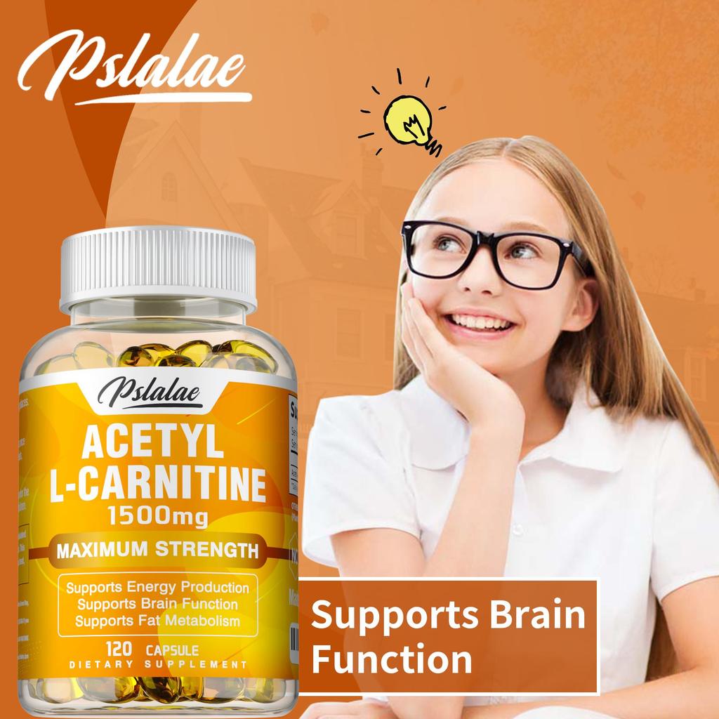 Acetyl-L-Carnitin-Kapseln unterstützen die natürliche Energie, liefern Nahrungsergänzung beim Sport, sind glutenfrei, vegan und für Erwachsene geeignet.